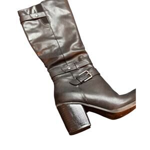 Women’s Black Knee High Boots – Wide Calf Uptown Style |  6 M – Soul Naturalizer